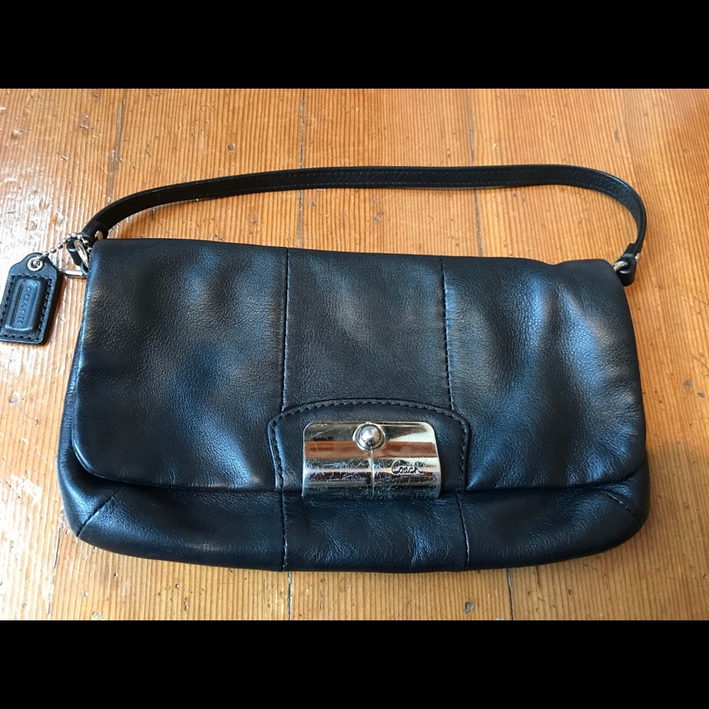100% Authentic Coach Black Clutch